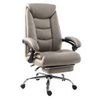 Silla gerencial Arnold con apoyapies café regulable