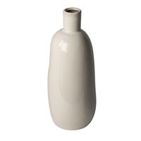 Jarrón decorativo blanco 12 x 29 cm