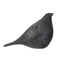 Figura decorativa pájaro negro 14 x 6.5 x 10 cm
