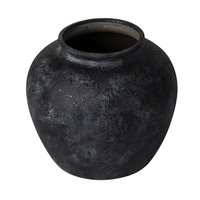 Jarrón decorativo negro 23 x  21 cm