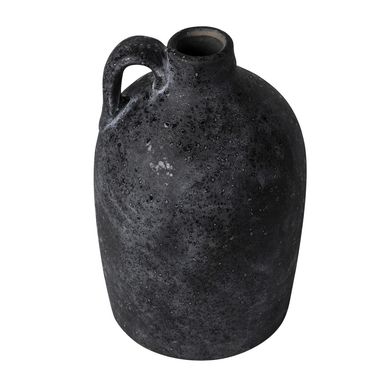Jarrn decorativo negro 11.5  x  18 cm