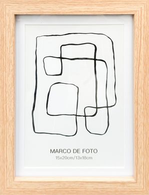 Portarretrato Matte 13 x 18 cm roble