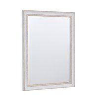 Espejo rectangular Vintage 41.6 x 51.8 cm blanco