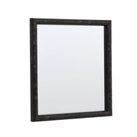 Espejo cuadrado Basic 30 x 30 cm negro