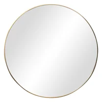 Espejo redondo 90 cm dorado