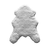 Alfombra caminero Sheepskin 60 x 90 cm blanco
