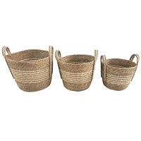 Set de 3 canastos Trenzado
