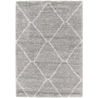 Alfombra decorativa Sherpa Cybmay2 200 x 290 cm gris