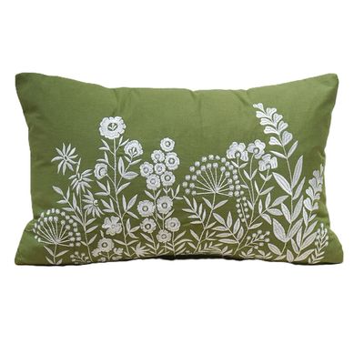 Almohadn decorativo Garden 30 x 50 cm verde