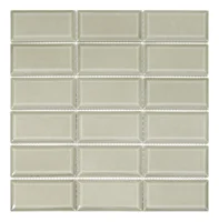 Mosaico Brick beige brillante 295x29 cm