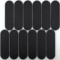 Mosaico Oval negro mate brillante 29x27 cm
