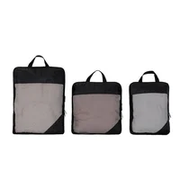 Pack de 3 organizadores de viaje negro