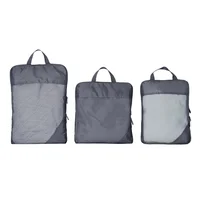 Pack de 3 organizadores de viaje gris