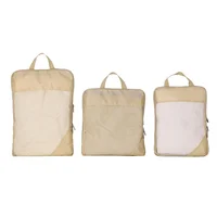 Pack de 3 organizadores de viaje beige