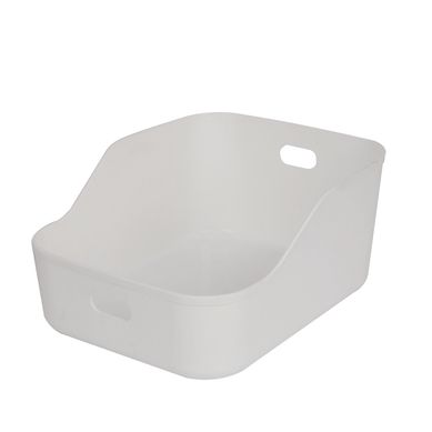 Canasto de plstico blanco 26.3 x 21 x 11.9 cm