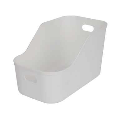 Canasto de plstico blanco 26.3 x 14.9 x 15.5 cm