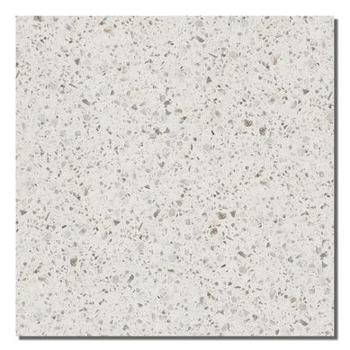 Porcelanato Terrazo White interior exterior blanco mate 60 x 60 cm