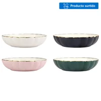 Pack de 4 platos Vintage 18 cm multicolor