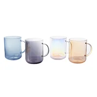 Taza Mug de vidrio 470 ml colores surtidos
