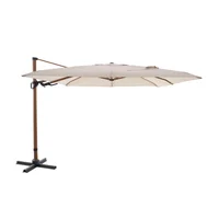 Sombrilla lateral aluminio natural 3 x 3 m