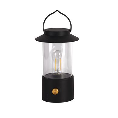 L�mpara de mesa exterior LED USB IP44 negro