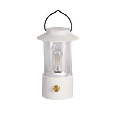L�mpara de mesa exterior LED USB IP44 blanco