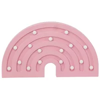 Lámpara de mesa infantil LED arcoiris rosa