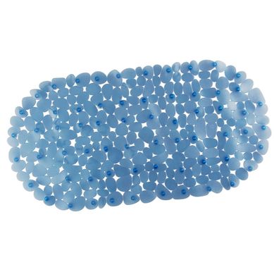 Alfombra de ba�o antideslizante Piedra 36 x 67 cm azul