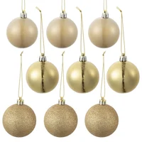 Esferas Aos doradas 6 cm 9 u