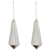 Adorno para árbol diamantes Aos 13 cm 2 u