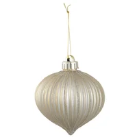 Adorno para árbol onion Aos champagne 10 cm