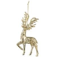 Adorno para árbol reno Aos dorado 13 cm