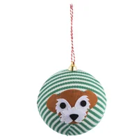 Esfera Pet Glam perro verde 10 cm