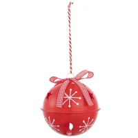 Esfera Pet Glam copo de nieve roja