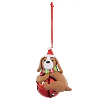 Adorno para árbol perro cascabel Pet Glam 8 cm