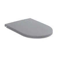 Tapa y asiento para inodoro resina Roma gris mate