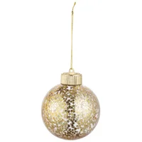 Esfera 8 cm dorada estrella