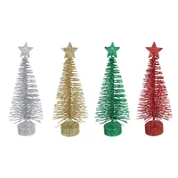 Adorno arbol navidad alambre 18 cm colores surtidos