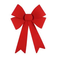 Moño flocked 30 x 43 cm rojo