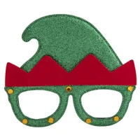 Lente navideño Duende verde