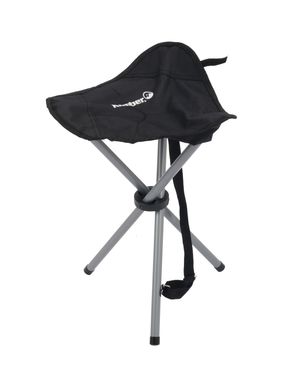 Banco plegable 3 patas negro