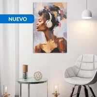 Canva Mujer Música 40 x 60 cm