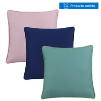 Almohadón decorativo Piping 45 x 45 cm