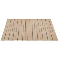 Alfombra decorativa Port 160 x 230 cm natural y negro