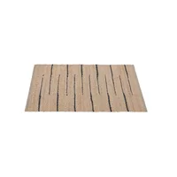 Alfombra caminero Porto 60 x 110 cm natural y negro