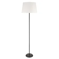 Lámpara de pie New Satin 1L E27 blanco y negro