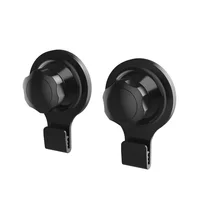 Pack de 2 ganchos de succión negro