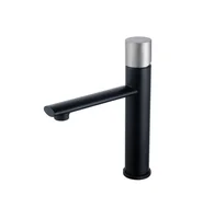Grifería monocomando para lavatorio bajo Oporto black niquel