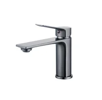 Grifería monocomando para lavatorio bajo Tabor acero