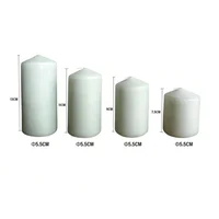Set 4 velas pilar surtidas 7.5 cm